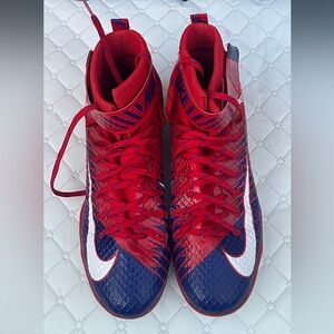 Nike Vibrant Red and Navy High-Tops